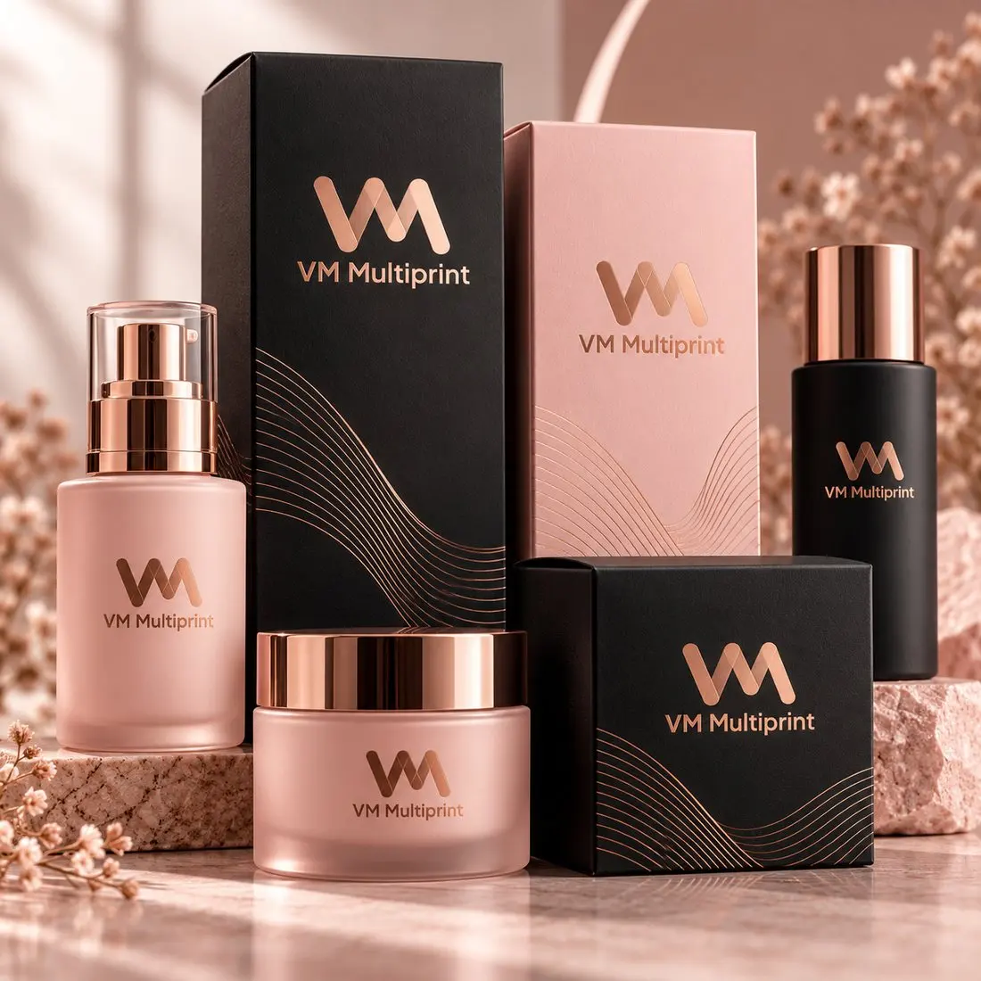 Soft-touch cosmetic packaging