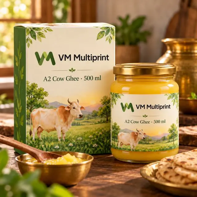 Ghee Packaging Box packaging design by VM Multiprint