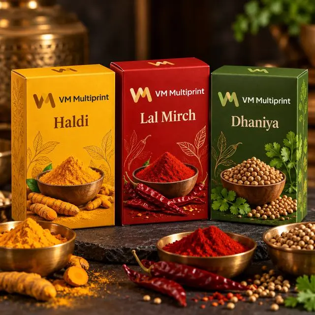 Spice Packaging Box packaging design by VM Multiprint